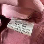 Vintage Margaret Godfrey Mauve Pink Genuine Leather Shirt Jacket Size M Photo 4