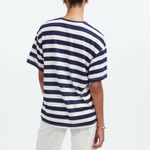 Madewell NWT Women's Linen-Blend Crewneck Oversized Tee Short Sleeve Sz S Casual Photo 2