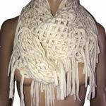 Mudd Open Knit Fringed Infinity Scarf Photo 0