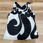 Soft Surroundings  Black and White Swirl Lightweight Lined Tank Top Womens Medium Photo 0