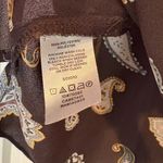 Loft  Outlet Brownish/Gray Paisley Bow Back Detail‎ Tank Top Size Small Photo 6