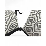 Shade & Shore Shade & Shore Bikini Top 36C – Geometric Black White Padded Swim Top, Boho Photo 1
