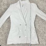 l*space L* Bianca Blazer Jacket Cream White 6 Double Breasted Muslin Cotton Photo 8
