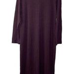 J.Jill Pure Jill Luxe Tencel Turtleneck Maxi Dress Purple Medium Photo 0