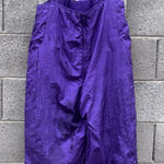 Vintage Purple Ski Bib SnowSuit Overalls Large Photo 0