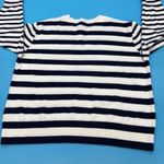 L.L. Bean Women's Cotton/Cashmere Sweater Crewneck Stripe Blue & White Size XL Photo 5