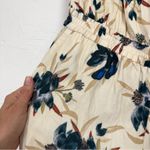 Talula Aritzia  Green Cream Floral Strapless Jumpsuit Womens S Jogger Beachy Vaca Photo 5