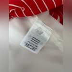 J.Crew  Factory Retro Red Ivory Flower print Flounce Flutter artsy Dress XS Photo 3