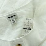 J.Crew NWT Linen-blend Button-front Shell Tank Top White Photo 3