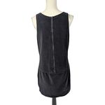 90s Vintage Velvet Sleeveless Mini Dress Solutions Black Size Medium Photo 1