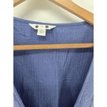 Three Dots Three‎ Dot Women's XL Blue Sleeveless V-Neck Gauze Casual Top Blouse Photo 1