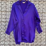 Victoria's Secret Vintage Gold Label purple slinky sleep shirt M/L Photo 0