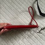 Brighton red leather Love bling studded boho rare wristlet pouch zippered small​ Photo 8