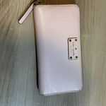 Kate Spade New York Zip Around Wallet Pale Pink Continental Pebble Leather Photo 5