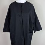 Jarbo Monroe Double Face Button Front Pocket Over Coat in Black Size 1 (L 12 Photo 1