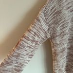 Pure Jill Women's Knit‎ Sweater Beige Brown Striped 3/4 Sleeve Pullover Tan Size L Photo 5