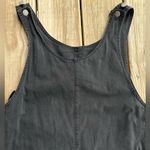 black denim dress with pockets and adjustable straps Photo 1