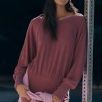 Anthropologie Daily Practice by Crew Neck Bodysuit - Rose - S - NWT Photo 1