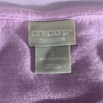 Chico's Chico’s Zenergy Double Layer Mesh Top Purple Size 2 Photo 10