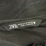 ZARA  Women's Black Sleeveless Halter Plunging Open Back Blouse Top Size XS Photo 2