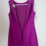 Halogen Dress Size 4 Pink Fuchsia Knee Sheath Crepe Career Office Church Piping Photo 8