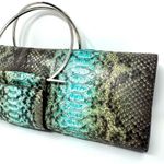 Salvatore Ferragamo Ferragamo Exotic Python Ring Clutch – Rare Collector’s Piece Photo 2