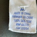 Yellow Is Gold by Sunshine & Shadow Olive Green Silk Shirt Dress Size M Photo 6