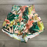 Aerie  Offline High Waist Smocked Lined Floral Active Shorts Pockets‎ Size XS Photo 0