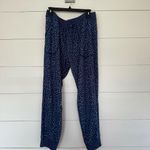 Live Love Lounge Women’s Large Navy Star Pajama Set Tank Jogger Pangs Lounge Blue Photo 5