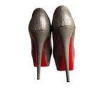 Christian Louboutin  - Lady Daf 160 Cobra Platform Heels Rare Acier Grey Sz 41 Photo 5