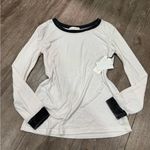 Treasure & Bond  White and Gray Long Sleeve Tee Photo 1