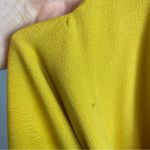 Allison Joy Yellow Cami Tank Top Crepe Fabric Covered Buttons Size XS Women Photo 5