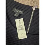 Talbots NWT Dress 4P Solid Black 3/4 Sleeve Ribbed ALine Back Zipper Knee Length Photo 1