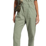 Free People NEW  Marci Short Sleeve Coverall Jumpsuit in Washed Army Green Y2K Sm Photo 0