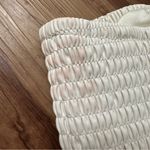 STAUD Davis Vegan Leather Bandeau Top In Ivory White Sz. Small - DAMAGED! - Photo 5