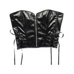🆕Faux Leather Burlesque Bustier Hourglass Slimming Corset Top Photo 4