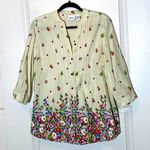 The Vermont Country Store Floral Tunic Medium Photo 0