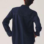 Pilcro NWT New Anthropologie  Navy Button Down Shirt Photo 1