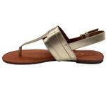 Tommy Hilfiger  Thong Sandals Womens 10M Gold Buckle Detail‎ Summer Shoes Photo 1