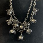 Two metal and beads statement costume necklaces Photo 0