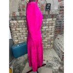 dress 100% silk fuchsia floral cutwork lace drop waist Pink Size 8 Photo 6