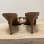 INC Nude Beige Thong Square Toe Kitten Heel Sandals 7.5 Photo 4