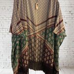 Victoria's Secret NWT Purple and Green Mixed Print Victoria’s Secret Kimono Open Jacket Photo 0