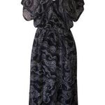 Mossimo women’s XS kimono‎ maxi dress Black Photo 0