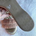 Birdies Sandals Sz 10 The Sparrow Flat Slip On Shoes Bridal Pink Fringe 611 Photo 7