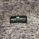 Simply Southern  Women’s 1/4 Snap Pullover Size Small Pink Pockets Fleece Photo 3
