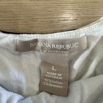 Banana Republic scoop neck striped tank top with built in shelf bra size large Photo 3