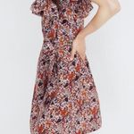 Madewell  x Karen Walker Silk Floral Rosalie Ruffled Dress | 00 Photo 13