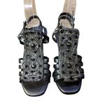 Vince Camuto Wedge Sandals Womens 6B Used Gun Metal Gray Photo 1