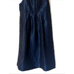 GG 5 Deep Blue Shimmer Tiered Hem Pleated Front Detail Sleeveless Dress Women XS Photo 2